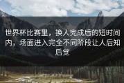 世界杯比赛里，换人完成后的短时间内，场面进入完全不同阶段让人后知后觉